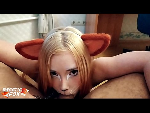 ❤️ Kitsune vale Dick ak kom nan bouch li Pornografi Larisi nan nou ❌️